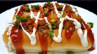 Chicken Hot Dog Recipe Indian Style l चिकन हॉट डॉग रेसिपी