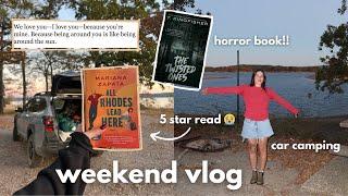 Slow weekend vlog: car camping and rereading all rhodes lead here