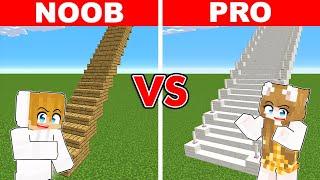 NOOB VS PRO: LONGEST STAIRCASE BUILD CHALLENGE in Minecraft!  ( Tagalog )