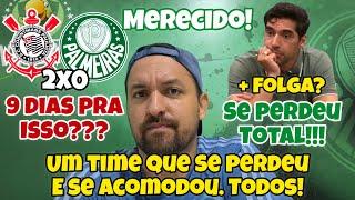 FUTEBOL PÍFIO E INCOMPETENTE COR 2X0 PAL - PARARAM NO TEMPO. ABEL SEM DESCULPAS ASSUMA O QUE FEZ.