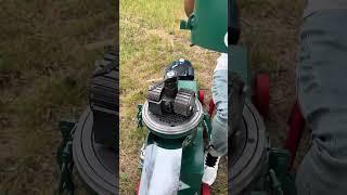 This feed pellet machine features a mold-safe system for longer performance