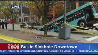 Port Authority Bus Swallowed By Sinkhole