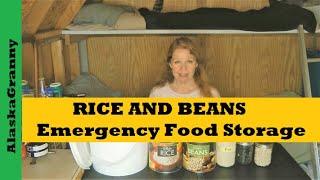 Rice and Beans Long Term Food Storage - Year Supply Made Easy