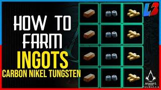 Assassin's Creed Valhalla HOW TO FARM CARBON INGOTS, NICKEL INGOTS, TUNGSTEN INGOTS - Unlimited