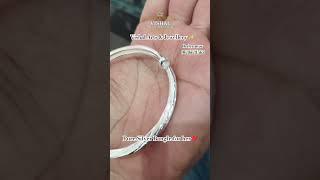 Beautiful Silver bangle for girls | Bangkok silver bangle #shorts #bangles #silverbangles #girls