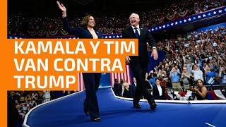 Sorprende Kamala Harris al elegir como compañero a Tim Walz; electores demócratas la siguen