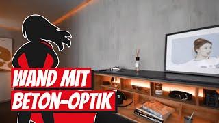 Wand mit Beton-Optik | Bauhelden