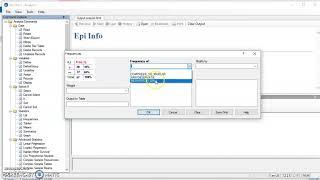 Create a frequency table in EpiInfo