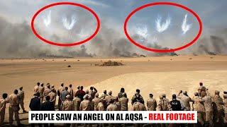 PEOPLE SAW AN ANGEL ON AL AQSA - REAL FOOTAGE