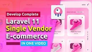 Complete Laravel Ecommerce Website In One Video Using Livewire 3 | Single Vendor COD | Step By Step