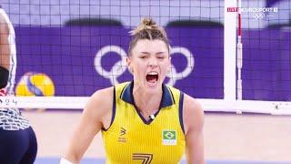 โรซ่ามาเรีย โอลิมปิก 2024 Rosamaria Montibeller volleyball olympics | highlights