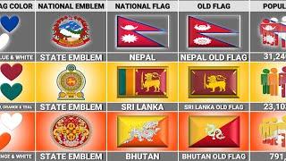 Nepal vs Sri Lanka vs Bhutan - Country Comparison