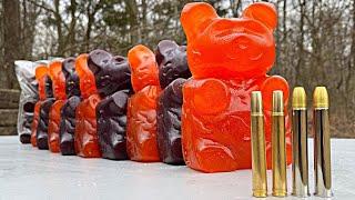 Elephant Rifles vs GIANT Gummy Bears 