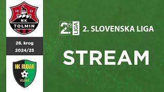 Tolmin - Rudar | 26. krog 2. SNL 2024/25 | Stream