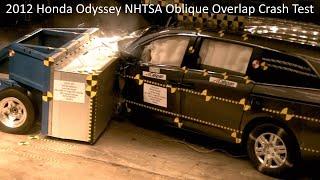 2011-2013 Honda Odyssey NHTSA Oblique Overlap Crash Test (Left Side)