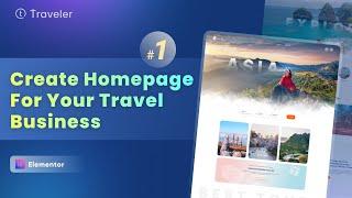 How to create a homepage for your travel business | Demo #1 (Best Elementor Tutorial)