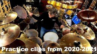 Todd Sucherman— Practicing short clips from the 2020/2021 home time Part 2