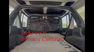 Add some Privacy to your car camping set up   Luno Life car privacy curtain