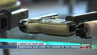 New Nebraska gun laws to take effect in less than a month