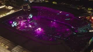 Coldplay drone footage at Eden Park 15 November 2024