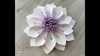 Paper Flower Tutorial (Template 74)