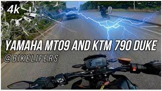 Yamaha MT09 and KTM Duke 790 Fun Ride