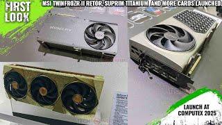 MSI GeForce RTX 5090 and RTX 5080 SUPRIM TITANIUM,  RTX 5060 Ti 16 GB Twin Frozr 2025 OC Launched