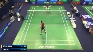 QF - 2014 French Open - Chou Tien Chen vs Viktor Axelsen