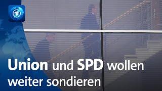 „Offen und konstruktiv“: Union und SPD wollen Sondierung nach erstem Treffen fortsetzen