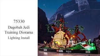 【BX508 installation video】Briksmax Light Kit For Lego Dagobah Jedi Training Diorama 75330