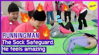 [RUNNINGMAN] The Sock Safeguard. He feels amazing (ENGSUB)