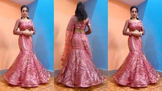 Mermaid style Engagement lehenga | Dreamy Boutique | Customised Engagement Lehenga | Fishcut Lehenga