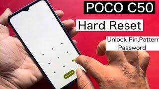 Hard Reset Poco C50 Wthout PC/ Unlock Pin Pattern & Password | Poco C50 Unlock Pin | C50 remove pin