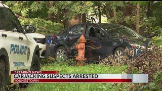 4 arrested in carjacking turned chase with multiple crashes: Police