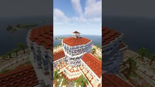 Minecraft: Greek Ocean Base! | Timelapse | #minecraft #shorts #minecraftbuilding #tutorial