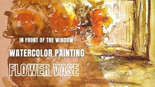 In front of the window / How to art / Flower vase