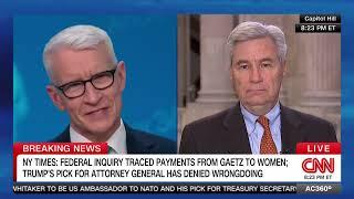 Sen. Whitehouse Joins CNN's Anderson Cooper to Talk Trump's Troubled Nominees