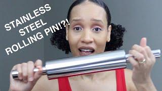 BEST ROLLING PIN EVER!!! | Fox Run Stainless Steel Rolling Pin