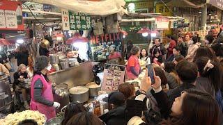 The chefs on the road in the Korean episode aired on Netflix.  Gwangjang Market, Korean Street Food