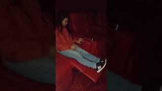 How to keep feet on Recliner watch movie in PVR️️