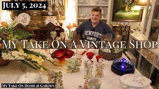 Huge Haul -1800s Carl Schneider, Cobalt Blue, Amberina Glass -"My Take On A Vintage Shop" 07/05/2024