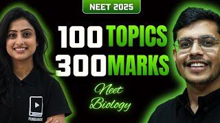 100 Topics = 300 Marks for NEET Biology | NEET 2025 | High-Weightage Topics