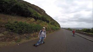 Exploring the Mound Edinburgh Scotland Evolve Electric Skateboards film with GoPro & Feiyu Tech G4S