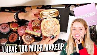 HUGE MAKEUP COLLECTION/DECLUTTER! BRONZERS, BLUSH, CONTOUR | sophdoesnails