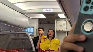 AIR ASIA FLIGHT Z2 217 CREW SAFETY DEMO