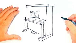 How to draw a Piano for Kids | Piano Easy Draw Tutorial