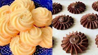 3 step Butter cookies/ easy Cookies Recipes/make them everyday/ vanilla and chocolate