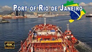 [4K] TIMELAPSE: The Third Busiest Seaport in Brazil: RIO DE JANEIRO