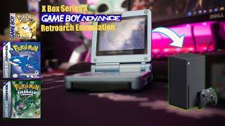 How To Play Gameboy Advance Games 4K On X Box Series X - Retroarch Tutorial Guide  #xbox #emulation