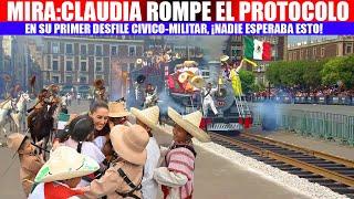 MIRA:¡NADIE ESPERABA ESTO EN EL PRIMER DESFILE DE LA PRESIDENTA CLAUDIA, MOMENTO HISTORICO.